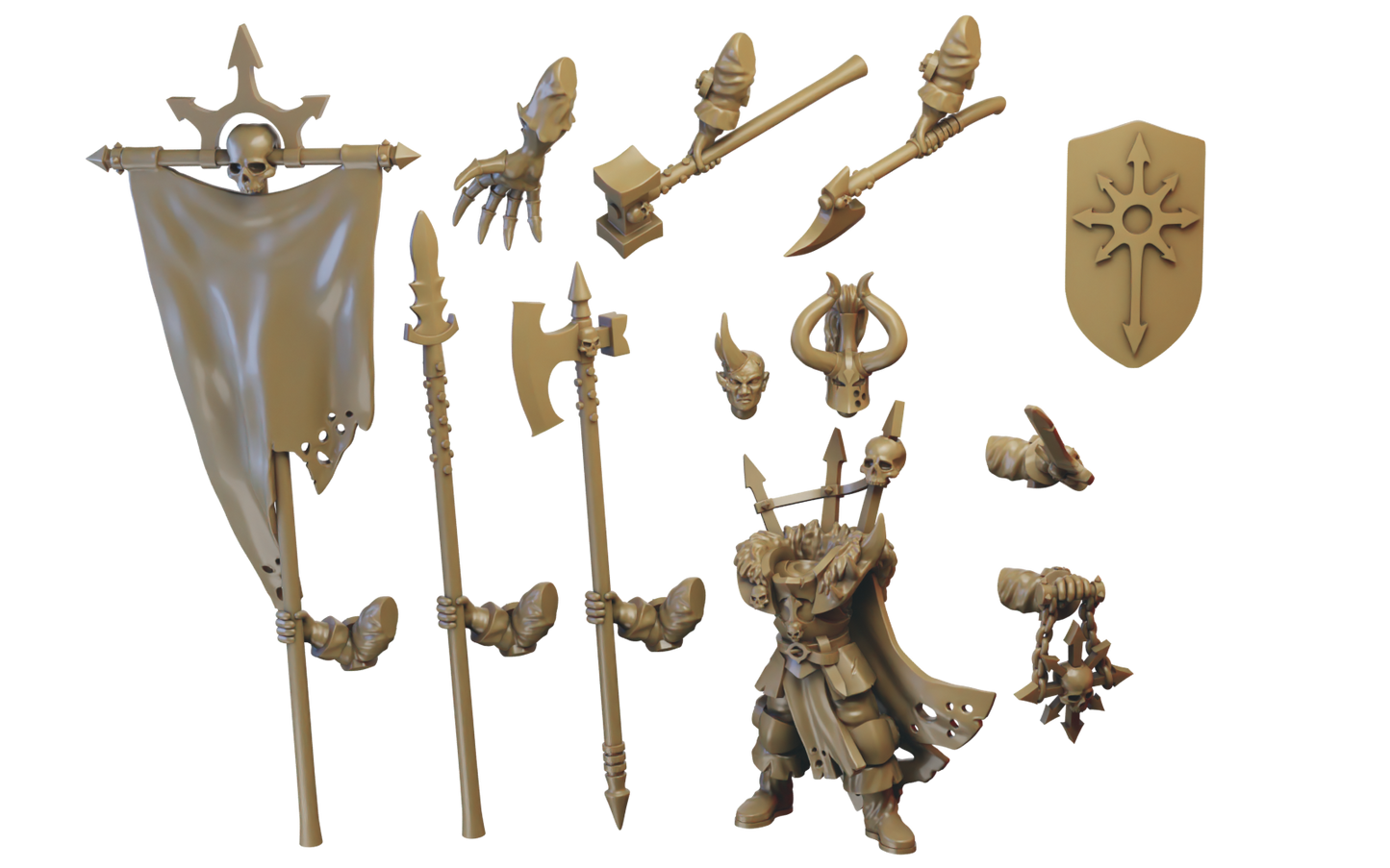 Lord on Foot - Battle Standard Bearer