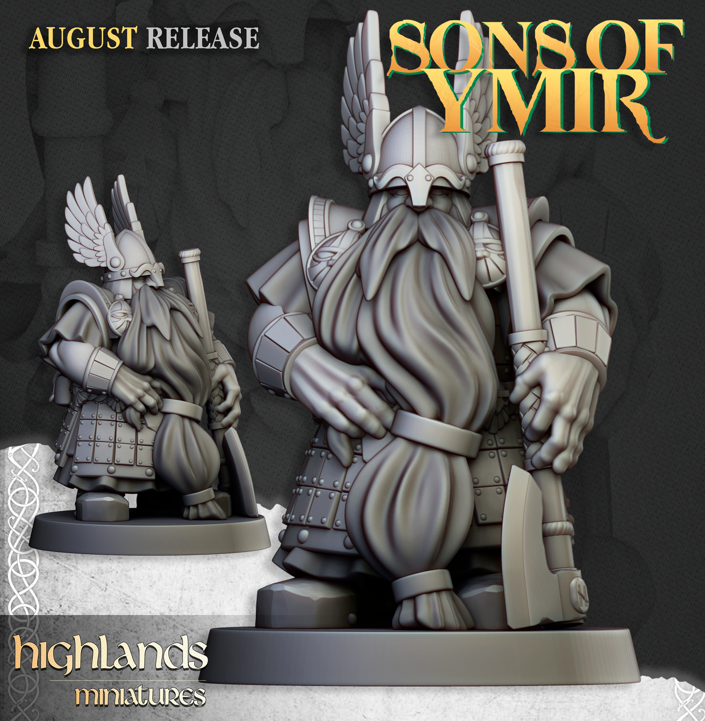 Dwarf Veterans with two handed weapons