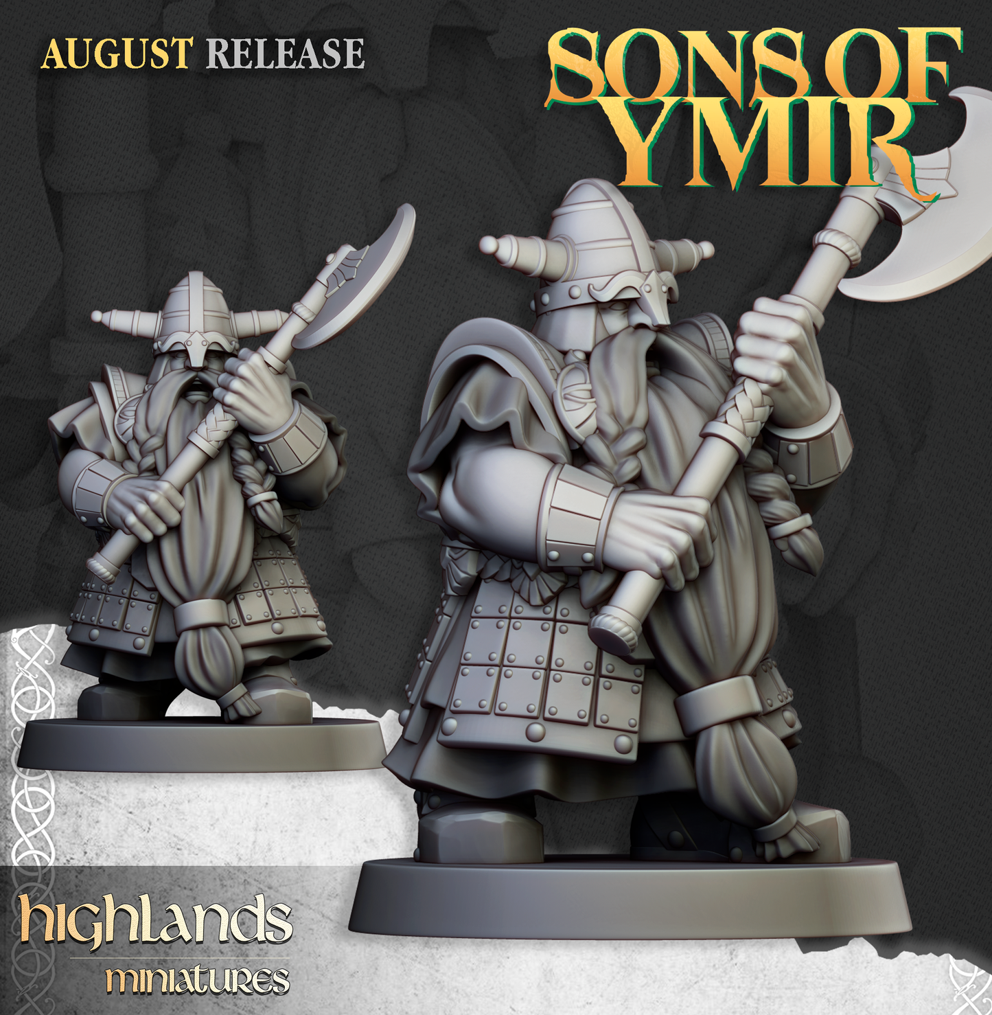 Dwarf Veterans with two handed weapons
