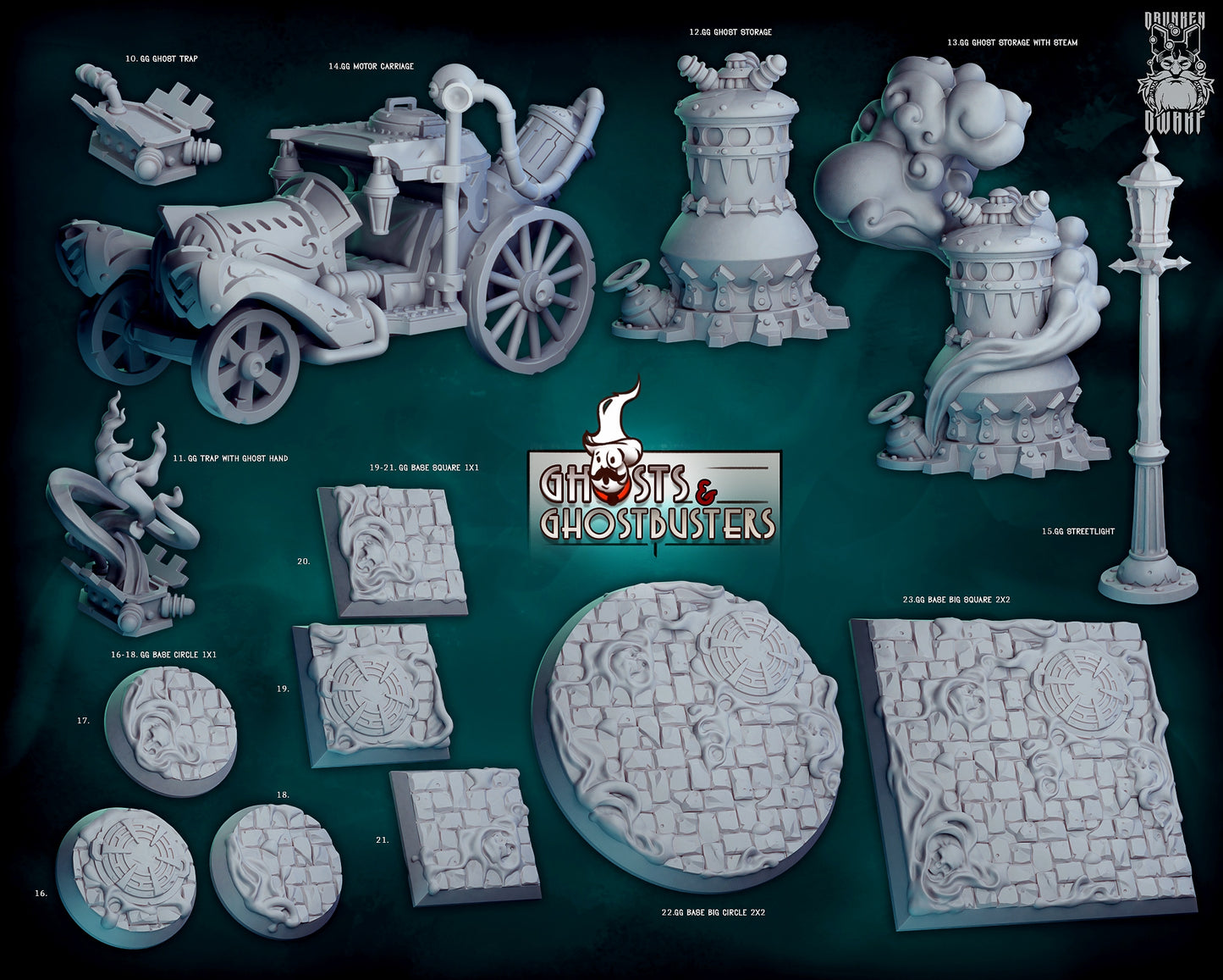 Ghosts & Ghostbusters Full Set