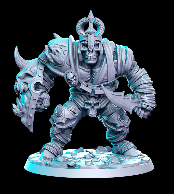 Mummified Ogre with Sword and Shield