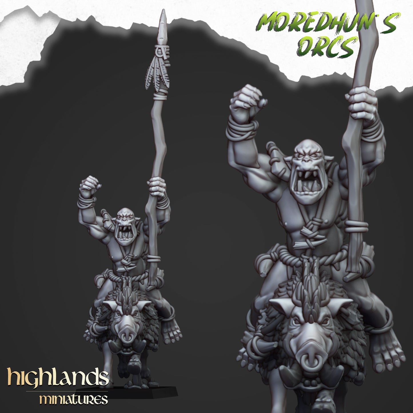 Mounted Cave Orcs