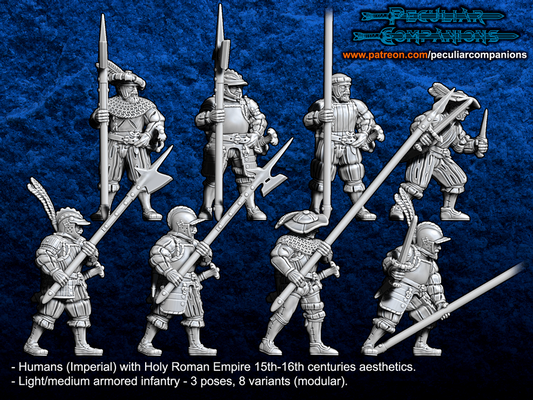 Light Infantry with Pikes or Halberds