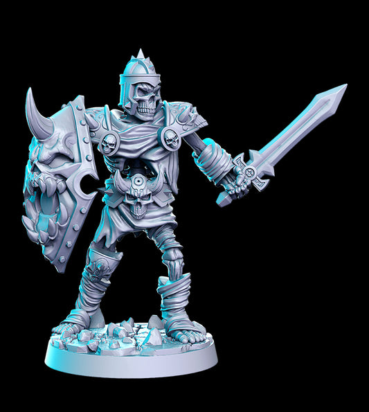 Skeleton Warrior with Sword and Shield