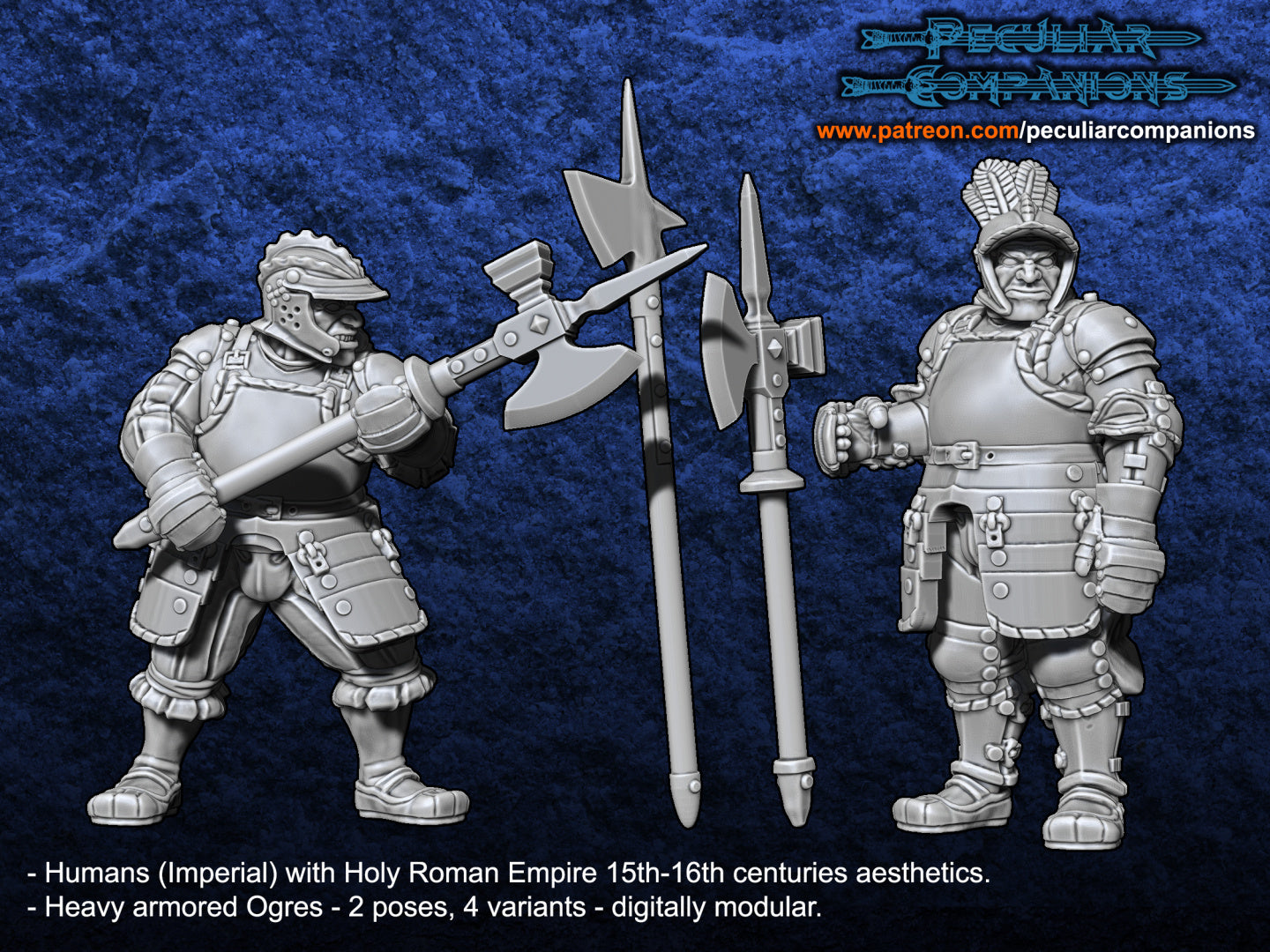 Heavy Armoured Ogre Landsknechts [4 Models]